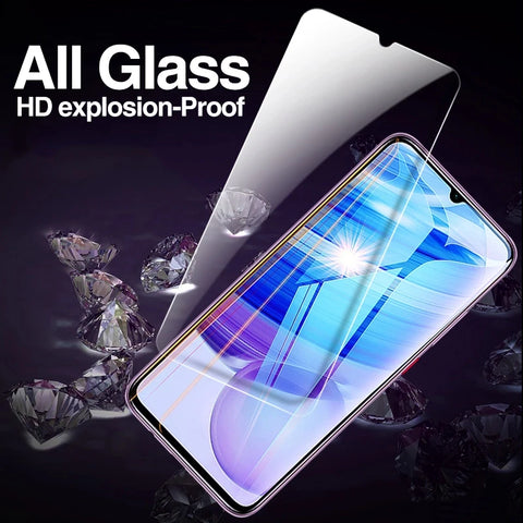 4Pcs Tempered Glass For Xiaomi Redmi Note 10 8 7 9s 9 Pro Screen Protector For Poco X3 M3 X3 Pro NFC F3 Full Protective Glass