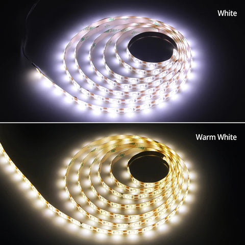 DC 5V LED Strip Light SMD 3528 2835 60Led Flexible LED Ribbon Tape TV Backlight Adhesive Tape Waterproof Rope Light Cabinet Lamp