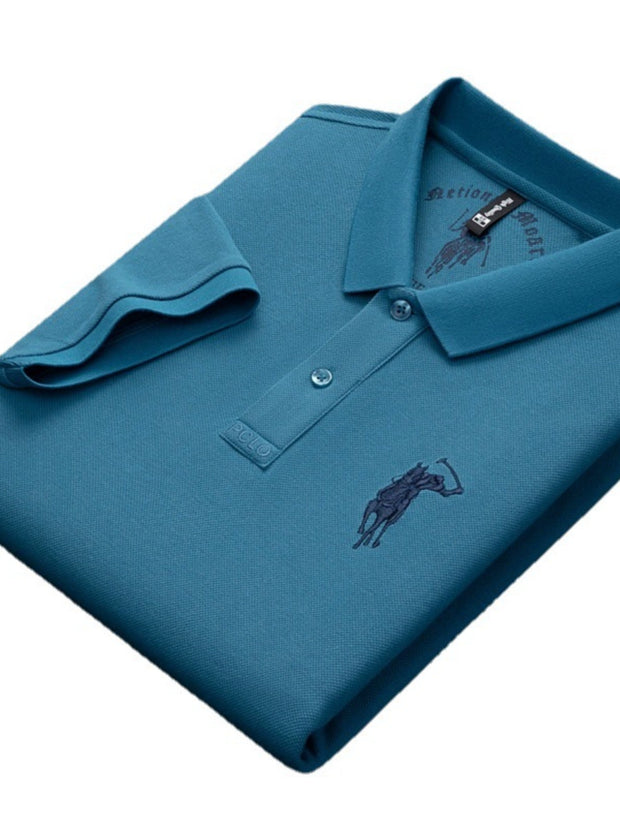 Paul Polo Shirt Men Short-Sleeved T-shirt Pure Cotton Lapel Summer Thin Business Classy Casual plus Size Half Sleeve Fashion