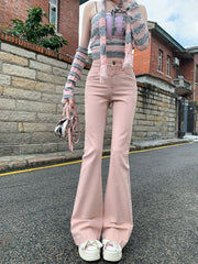 Dirty Pink High Waist Micro-LA 2024 New Jeans