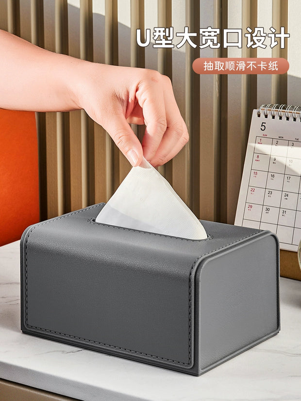 Tissue Box Living Room High-End Entry Lux Style Coffee Table Paper Extraction Storage Rack Office Creative Paper Napkin Storage Box Household