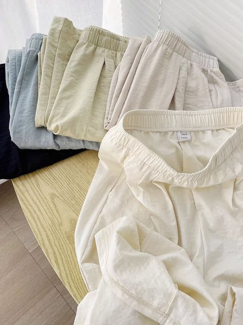 Spring and Summer Loose High Waist Drooping Japanese Leisure Pants