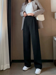 Plus Size Plus Size Ladies Pear Shapes High Waist Casual Suit Pants