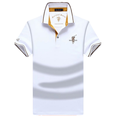 Summer Paul Lapel Men Short Sleeve T-Shirt Polo Shirt Pure Cotton Half Sleeve Top Clothes Loose Trendy plus Size New Arrival