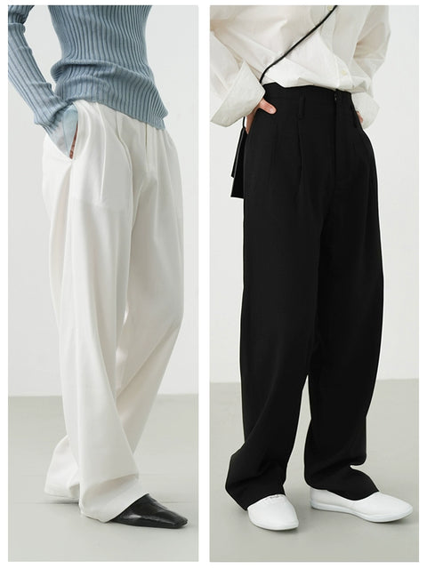 Chao Likes the Style! Work Clothing Drooping Wide-Leg Pants Female 2024 Spring New Arrival <Tv7nk002