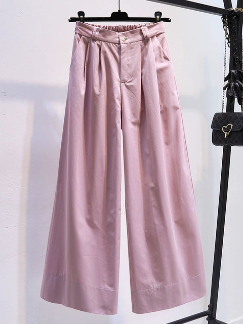 Spring and Summer Thin High Waist Loose Pink Yamamoto Loose Pants