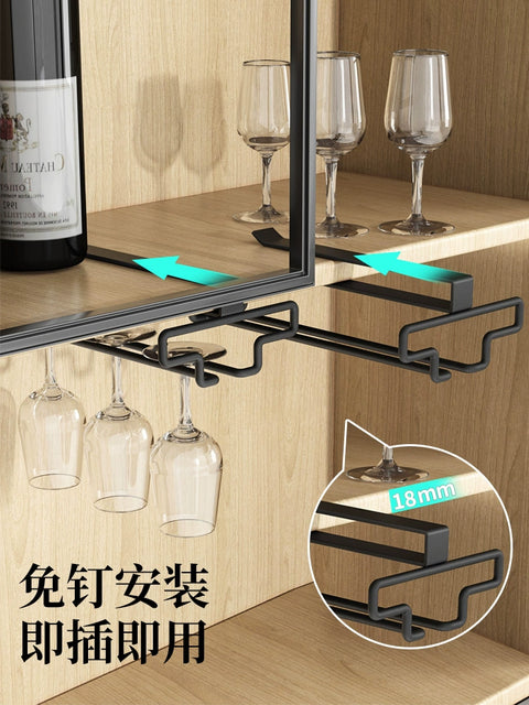 Red Wine Glass Holder Upside down Household Punch-Free Red Wine Rack Wine Cabinet Goblet Hanging Ornaments Gathering High-End Entry Lux