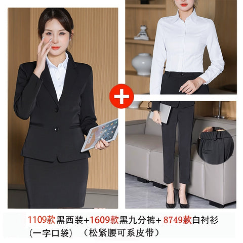 Coat Female Elegant College Student Interview Suit Coat