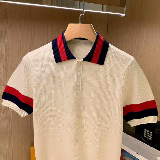 Fashion Summer Pineapple Pattern Casual Polo Shirt Short Sleeve