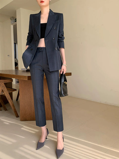 Casual Cropped Pants Spring and Autumn Business Suit