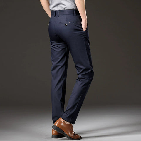 Jiumuwang Men's Pants Casual Pants Men's Pants Summer Thin Menswear Light Business Straight Men Loose Trousers Suit Pants