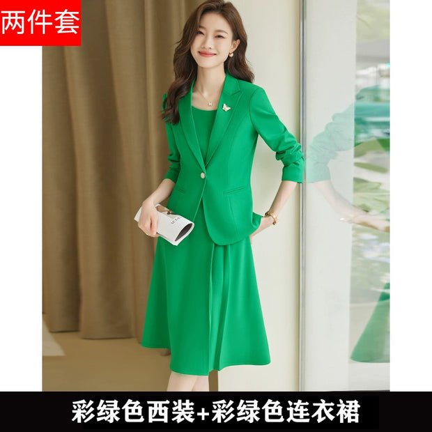 Business Suit and Dress 2024 New Arrival Summer Thin Business Suit Women's Temperament Office Suits Formal Suit Skirt