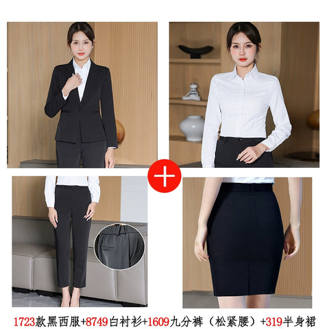 Coat Female Elegant College Student Interview Suit Coat