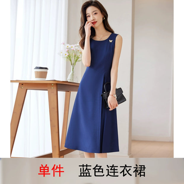 Business Suit and Dress 2024 New Arrival Summer Thin Business Suit Women's Temperament Office Suits Formal Suit Skirt