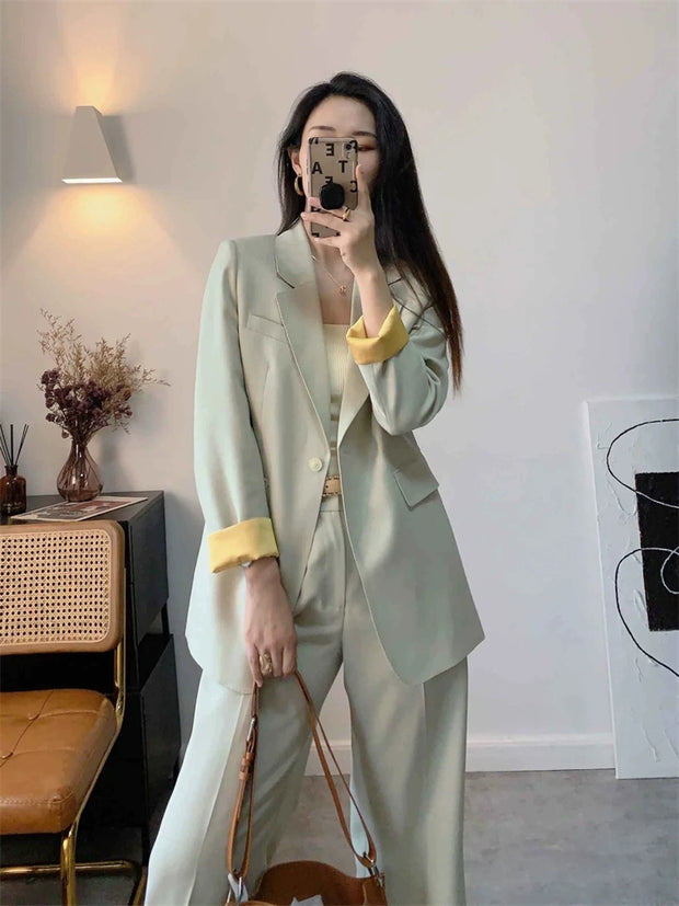 Women's Korean-Style Coat Loose Casual Business Suit