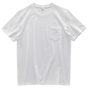 Heavy Weight Retro 260G Pocket Short Sleeve Pure White T-Shirt