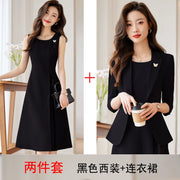 Business Suit and Dress 2024 New Arrival Summer Thin Business Suit Women's Temperament Office Suits Formal Suit Skirt