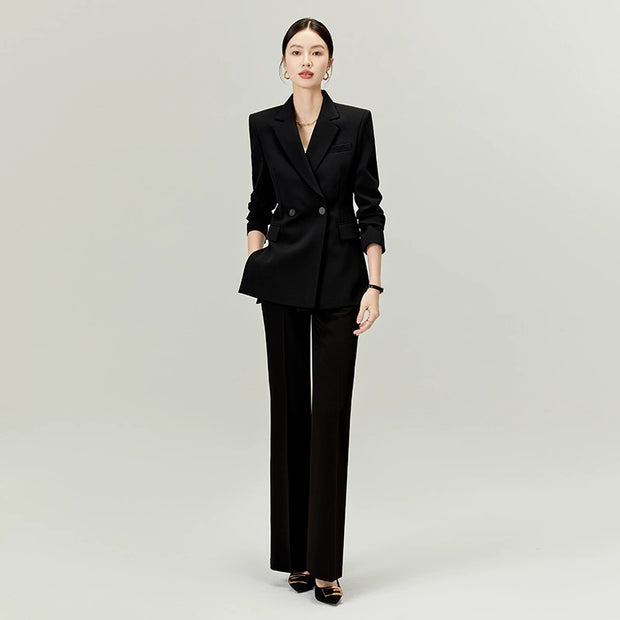 White Classy Casual Slim Looking Women's Business Suit