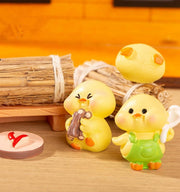 Micro Landscape Small Ornaments Cartoon Cute Kitchen Cooking Small Yellow Duck Blind Box Hand-Made DIY Decorations Bonsai Accessories