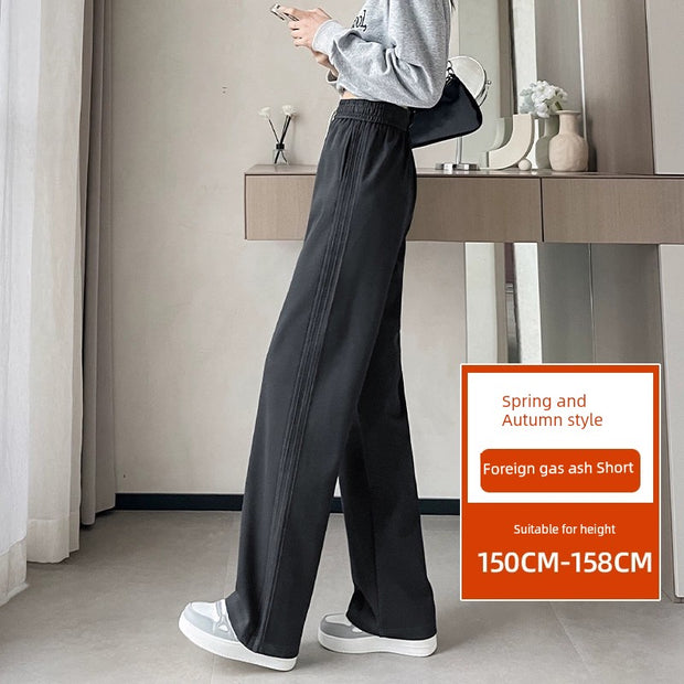 Spring and Autumn Thin Loose Lengthened High Waist Narrow Version Loose Pants