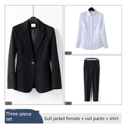 Coat Female Gray Temperament Office Suits Suit Jacket