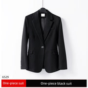 Coat Female Gray Temperament Office Suits Suit Jacket