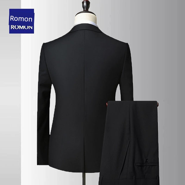 Romon Business Silm Work Groom Suit Suit