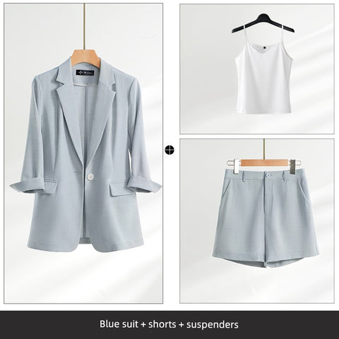 Thin Small Suit Coat Women's Summer 2023 New Business Suit Elegant Casual Suit Fancy Formal Wear