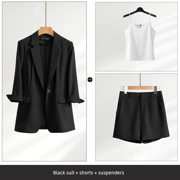 Thin Small Suit Coat Women's Summer 2023 New Business Suit Elegant Casual Suit Fancy Formal Wear