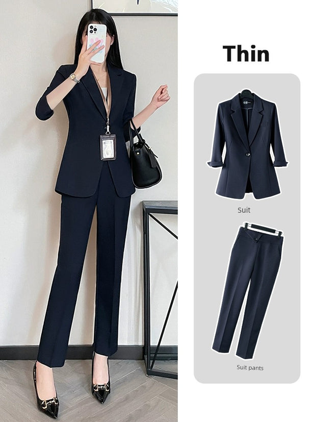 Coat Women's Thin Summer Interview Suit Coat