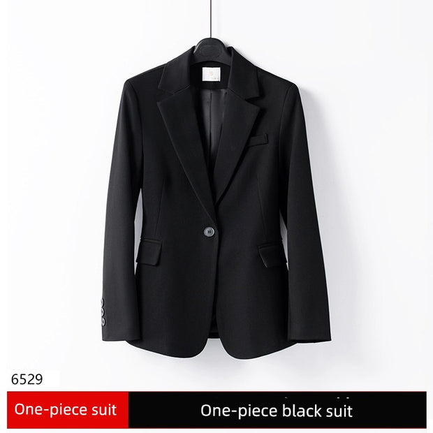 Coat Female Gray Temperament Office Suits Suit Jacket