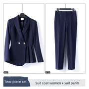 Coat Female Gray Temperament Office Suits Suit Jacket