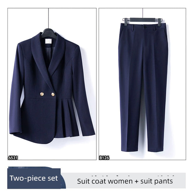 Coat Female Gray Temperament Office Suits Suit Jacket