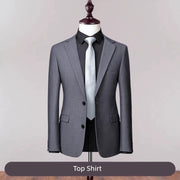 Gray K-style Silm Leisure at Work Small Suit Formal Wear