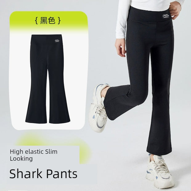 Spring & Fall New Arrival Slightly Rough Black Teens Pants