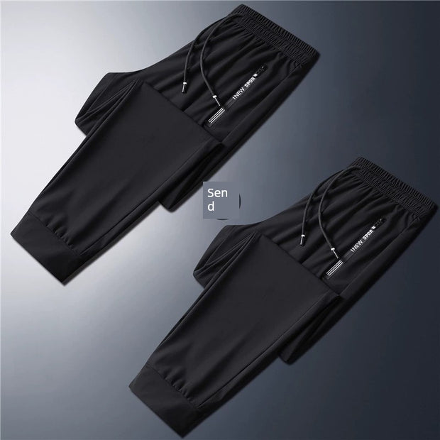 Affordable 2 Pieces Ice Silk Quick-Drying Straight-leg Cool Pants