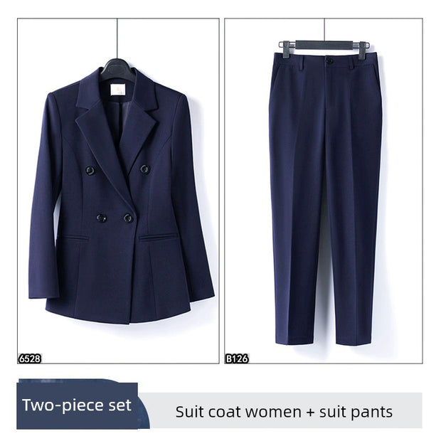 Coat Female Gray Temperament Office Suits Suit Jacket