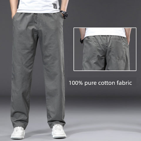 Spring Pure Cotton plus Size Parka Abrasion Resistant Casual Pants