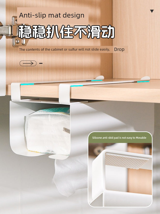 Kitchen Tissue Upside down Box Cabinet Hanging Tissue Case Tissue Box Wall Cupboard Lower Hanging Face Cloth Wall Hanging Napkin Storage Box