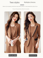 Business Suit and Dress 2024 New Arrival Summer Thin Business Suit Women's Temperament Office Suits Formal Suit Skirt