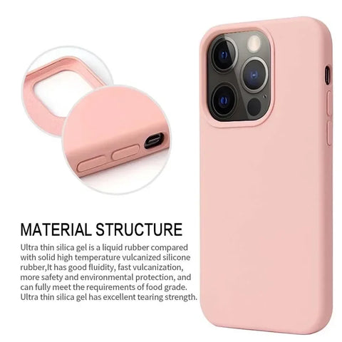 Original Silicone Case for iPhone 15 14 13 12 X XR XS MAX Official Apple Cover for iPhone 15 Plus 11 Pro Max