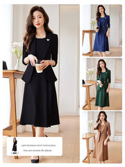 Business Suit and Dress 2024 New Arrival Summer Thin Business Suit Women's Temperament Office Suits Formal Suit Skirt