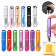 8/5ml Perfume Atomizer Portable Liquid Container For Cosmetics Traveling Mini Aluminum Spray Alcochol Empty Refillable Bottle