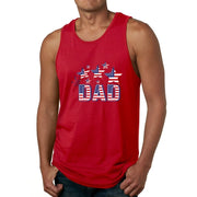 Mens Tank Top Fitness Shirt Dad Independence Day 4th Of July