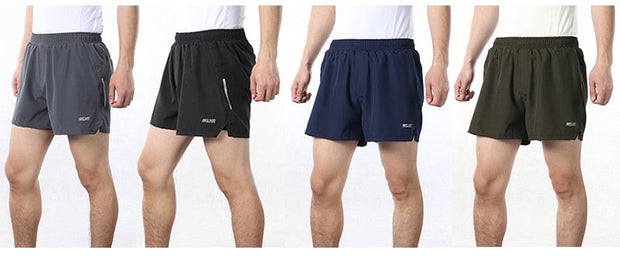 Men Inch Running Shorts 2 In 1 Quick Dry Training Marathon Fitness