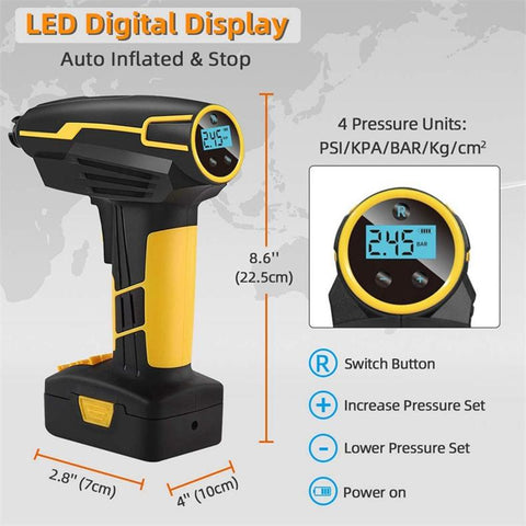 Portable Tire Inflator Air Pump