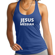 Womens Tank Top Fitness Shirt Jesus One Messiah